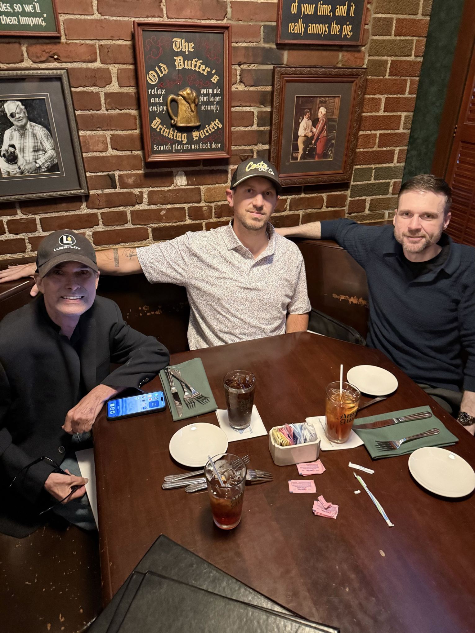 David Graham left Costa center Sean Rayfield right