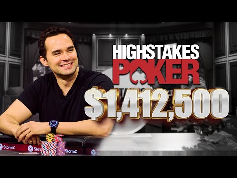 Alan Keating wins the largest pot in High Stakes Poker history worth a staggering $1,412,500