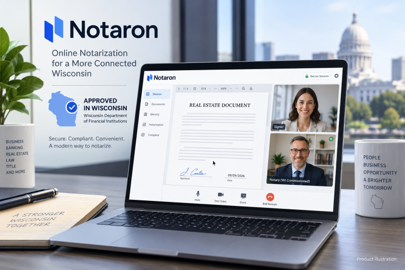 Notaron remote online notarization app